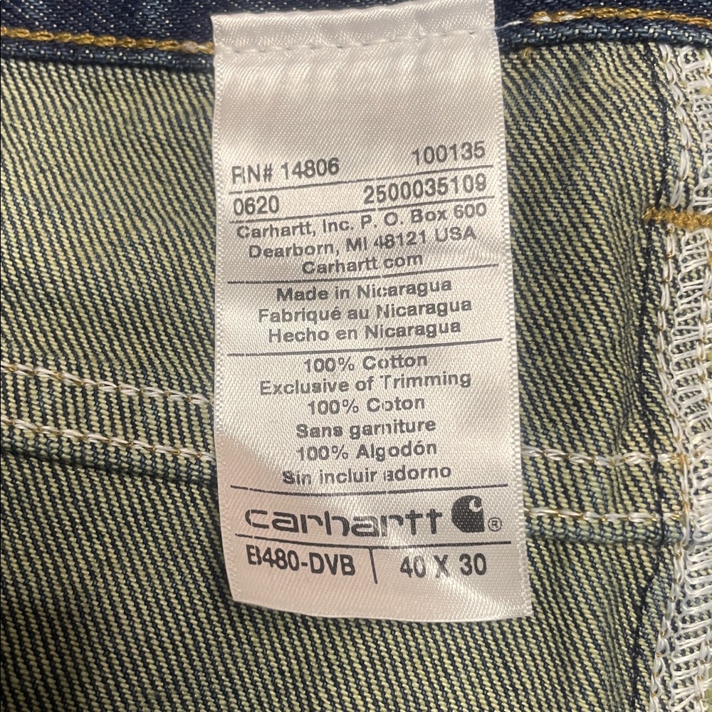 Carhartt Loose Original Fit Jean - 40x30 - Picture 4 of 4